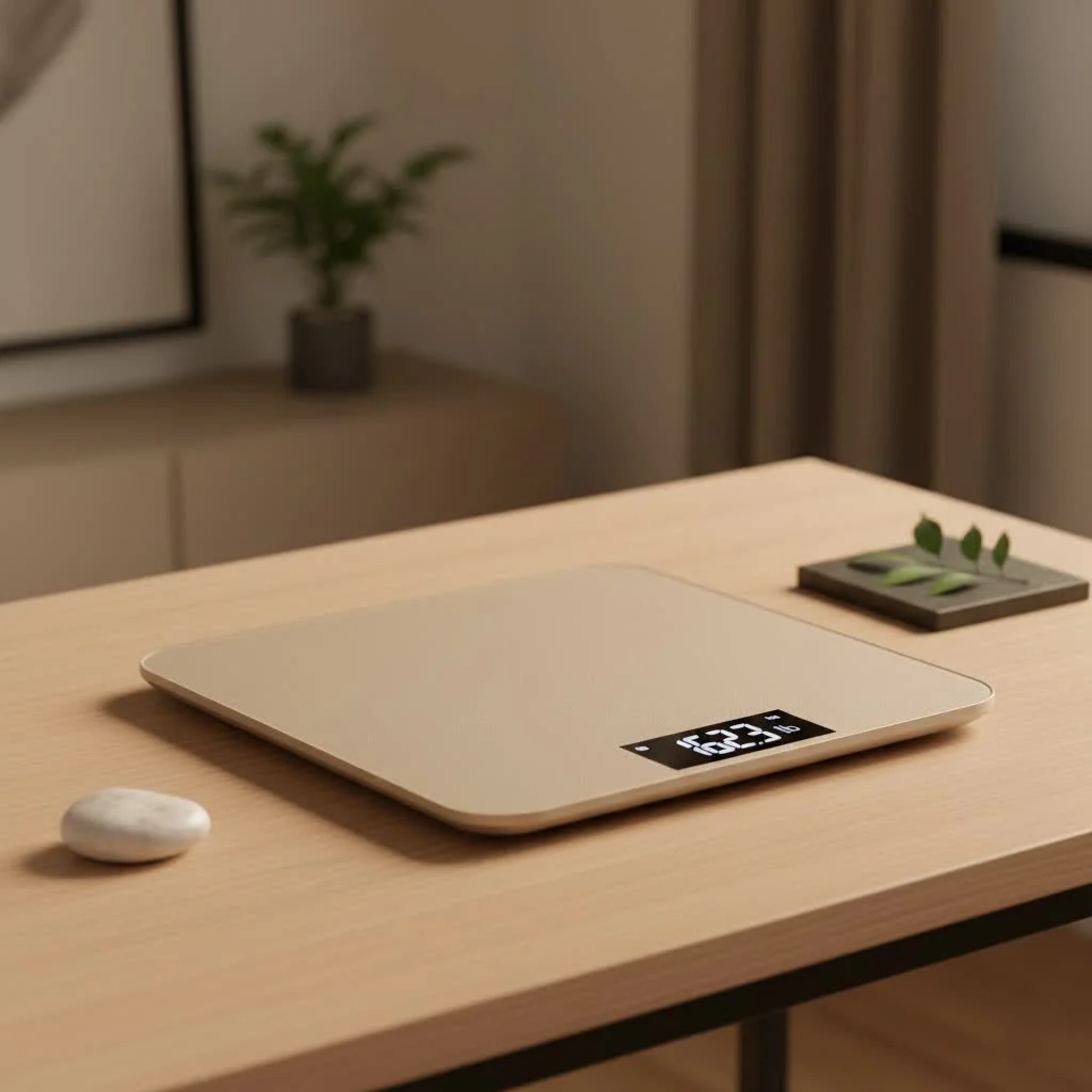 Eufy smart scale displaying body composition metrics