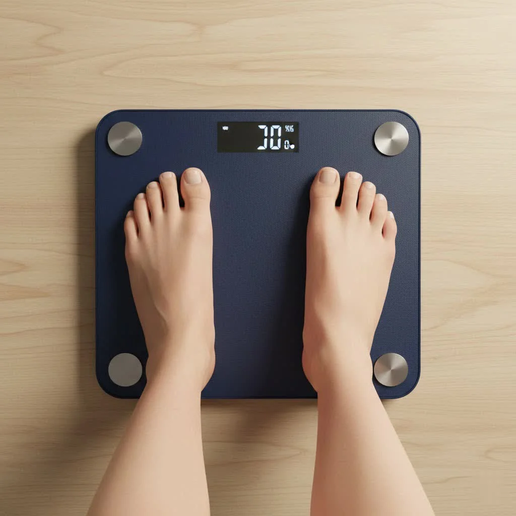 Arboleaf smart scale displaying body composition metrics