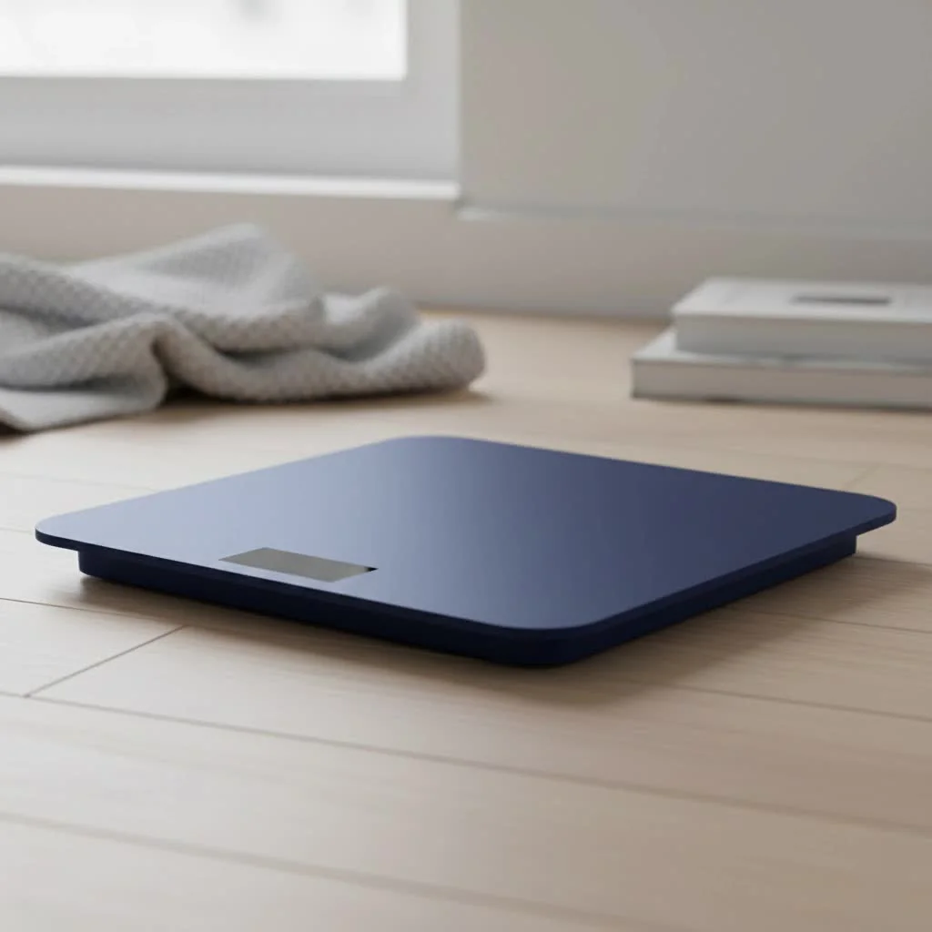 Oxiline smart scale with a large color display and retractable handle
